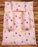 Mittenbooty Baby Bolster Bed Set Owl Print-Pink