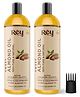 Rey Naturals Almond Hair Oil Pack of 2 - 200 ml Each