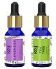 Rey Naturals Tea Tree & Lavender 100% Natural Essential Oil Combo - 15 ml Each