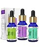 Rey Naturals Lavender Essential Oil, Tea Tree Oil & Rosemary Oil For Hair Growth, Aromapathy, Dandruff & Acne | Essential Oil Set For Face, Skin & Hair Care| For All Skin & Hair Types -15ml*3