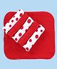 Babyhug Knitted Terry Wash cloth Pack of 6 Polka Dots Print - Red & White