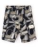 Calvin Klein Organic Cotton Shorts Logo Printed - Black