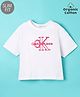 Calvin Klein Organic Cotton Half Sleeves Slim Fit T-Shirt  Logo Print- White