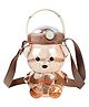 Negocio Teddy Bear Water Bottle With Soft Silicone Straw - 1000 Ml (Colour May Vary)