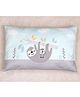 New Comers Infant Pillow with Super Soft Imported Fabric Animal & Cartoon Prints - Blue & Grey