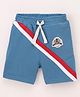 ToffyHoue Knee Length Shorts Logo Patch - Blue