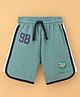 ToffyHoue Knee Length Shorts Number Print - Green