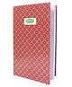 Sundaram Case Bound 4 Quire Big Long Book Red - 288 Pages