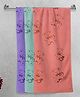 FABINALIV Kids Bath Towels Cotton Pack of 3 Cartoon- Multicolor