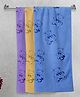 FABINALIV Kids Bath Towels Cotton Pack of 3 Cartoon- Multicolor