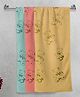 FABINALIV Kids Bath Towels Cotton Pack of 3 Cartoon- Multicolor