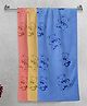 FABINALIV Kids Bath Towels Cotton Pack of 3 Cartoon- Multicolor