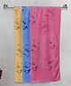 FABINALIV Kids Bath Towels Cotton Pack of 3 Cartoon- Multicolor