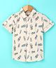 Jash Kids Half Sleeves Shirt Pineapple Print - Cream