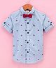 Jash Kids Half Sleeves Shirt Rocking Horse Prints - Blue