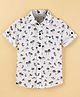 JASH KIDS Half Sleeves Shirt Tropical Print - White