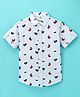 Jash Kids Half Sleeves Shirt Boat Print - Blue