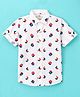 Jash Kids Half Sleeves Shirt Boat Print - White