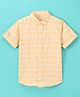 Jash Kids Half Sleeves Striped Shirt - Yellow