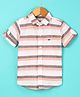 Jash Kids Cotton Half Sleeves Shirt Striped - Peach