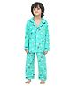 Funkrafts Full Sleeves Seamless Airplane Printed Coordinating Night Suit - Blue