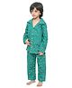 Funkrafts Full Sleeves Seamless Football Printed Coordinating Night Suit - Green