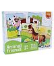 Frank Animal Jigsaw Puzzle Multicolor Pack Of 9 (2 Pieces Each) for kids above 4+ Years - 32901
