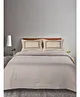 SARAL Home Woven Grey Cotton BedSheet Double 90X100 Inch + 2 Pillow Covers.