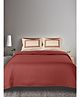 Saral Home Rust Cotton BedSheet Double 90X100 + 2 Pillow Covers.