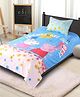 Saral Home Peppa Pig Turquoise Cotton Single Size Bedsheet (60