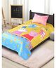 Saral Home Peppa Pig Yellow Cotton Single Size Bedsheet (60