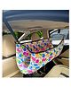 VParents Car Cradle Hammock Portable with Adjustble Belt and Hammock Cloth Hangers - Multicolour