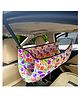 VParents Car Cradle Hammock Portable with Adjustble Belt and Hammock Cloth Hangers - Multicolour
