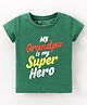 Bodycare Cotton Half Sleeves T-Shirt Text Print- Green