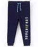 Bodycare Cotton Full Length Lounge Pant Text Print - Navy Blue