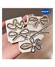 Puchku Premium Rhinestone Artwork Stone Hair Clips Pack of 5 - Multicolor