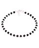 Black Silver 925 Silver Nazariya Bracelet With Mangalsutra Black Beads - Length 16.51 cm