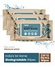 Terra Biodegradable 99.7% Pure Water Organic Baby Wipes Pack of 3 - 70 Pieces Each