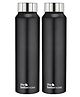 The Better Home Simplex Water Bottle Black Set of 2 - 1 L Each