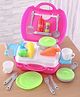 Play Nation Premium 28 Pcs Chef Home Kitchen Suitcase Play Set For Kids| Portable Kitchen Little Chef Roleplay Pretend Play Toy with Kitchen Accessories and Plastic Cooking Set for 2-6 Years Kids| Gifting Toy| BIS Certified