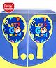 PlayNation Junior Plastic Racket Set - Yellow & Blue