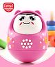 Play Nation Musical Push and Shake Pink Roly Poly| Wobbling Bell Sounds For 8 Months+| Child Safe Material| Gifting Toy| BIS Certified