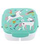 Stephen Joseph Snack Box with Ice Pack Unicorn Print - Teal