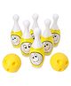 Leemo Bowling Playset Pack of 6 - White Yellow