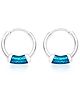 Taraash 925 Sterling Silver Hoop Earring - Silver