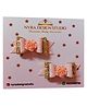 NYRA DESIGN STUDIO Pack Of 2 Bow Styled Sequin Applique Hair Clips - Peach