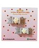 NYRA DESIGN STUDIO Pack Of 2 Bow Styled Sequin Applique Hair Clips - Silver