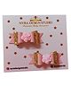 NYRA DESIGN STUDIO Pack Of 2 Bow Styled Sequin Applique Hair Clips - Pink