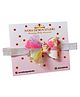 NYRA DESIGN STUDIO Baby Unicorn & Flower Applique Detailed & Glitter Embellished Bow Headband - Multi Colour