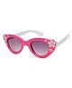 Stol'n Cat Eye Shaped Star Applique UV Protected Sunglasses - Dark Pink